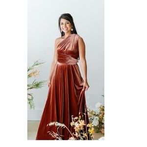 Bridesmaid dress worn once style - MICAH Color: Slate Blue